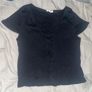 Madewell black short sleeve, size Small